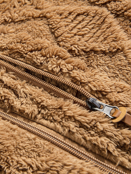 Jacquard Teddy Hoodie