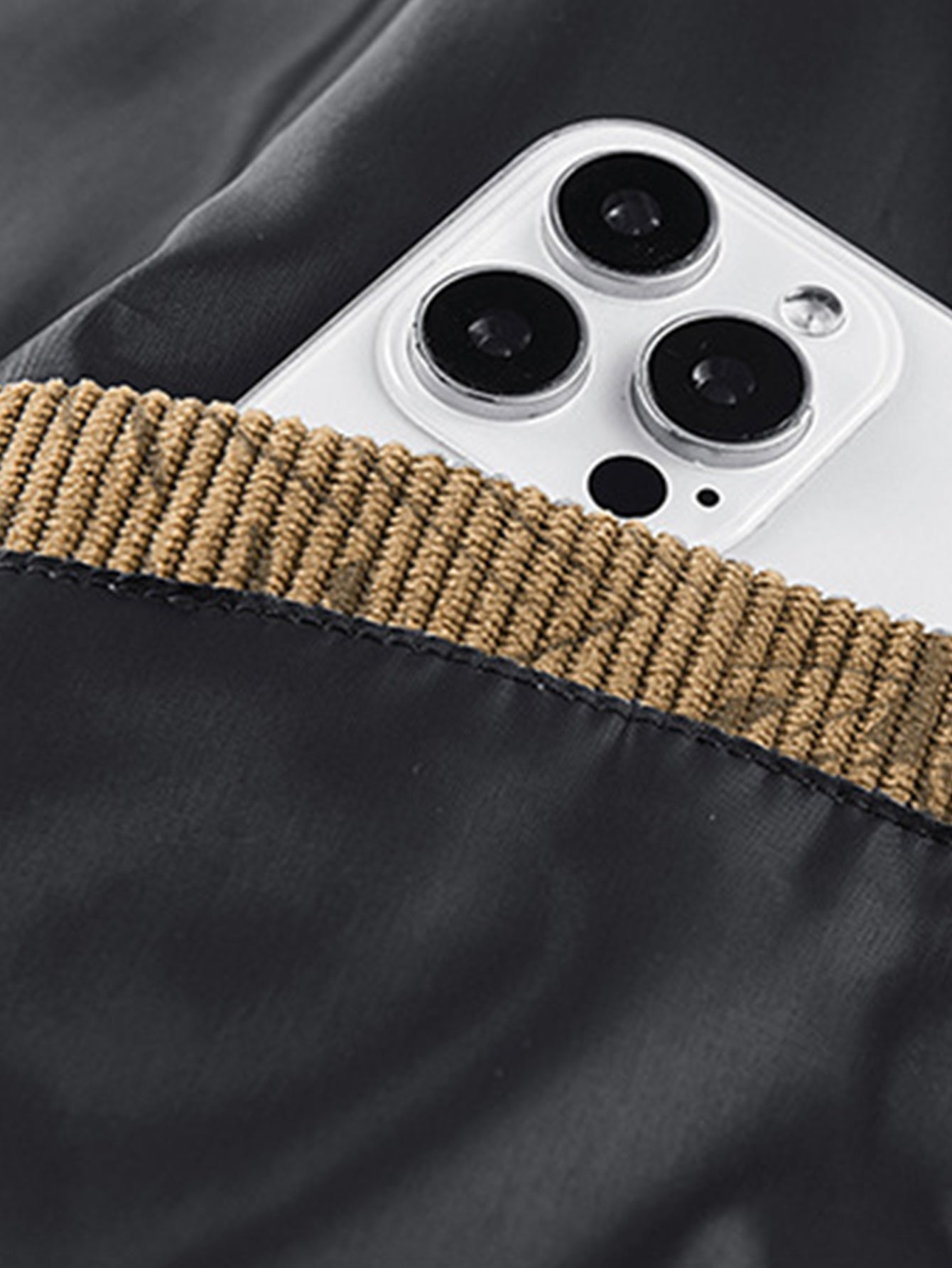 Leaf Print Corduroy Jacket