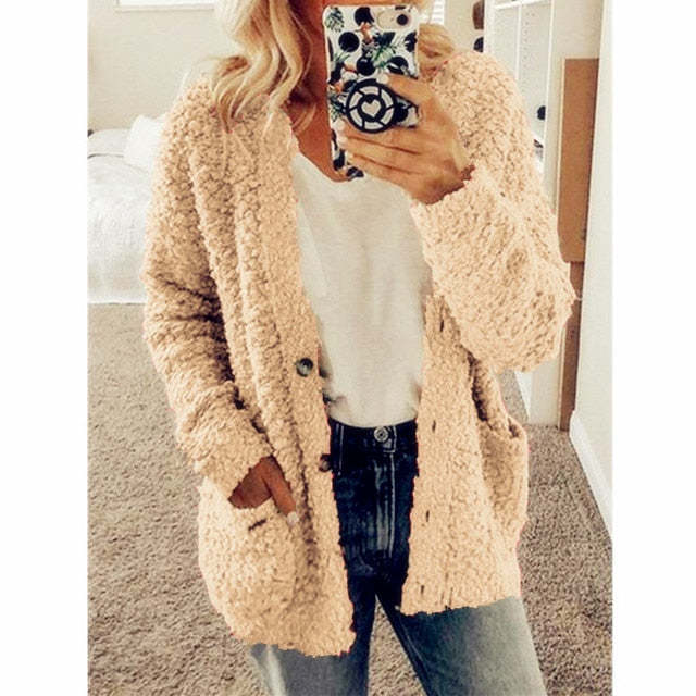 Casual Velvet Short Cardigan Jacket