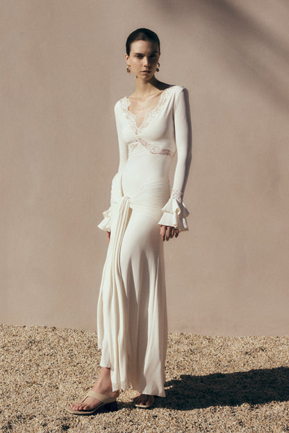 Electra Slinky Lace Maxi Dress