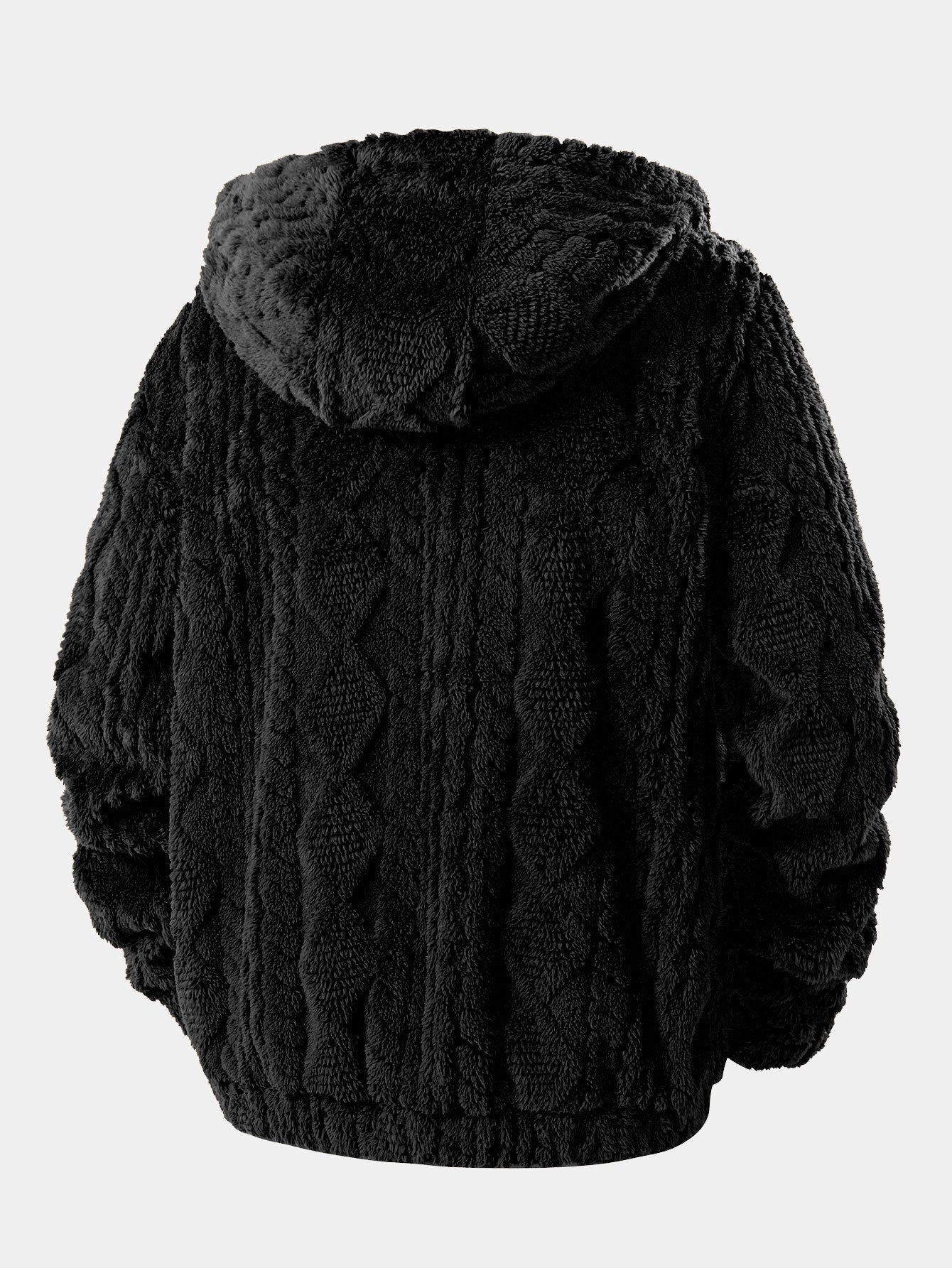 Jacquard Teddy Hoodie