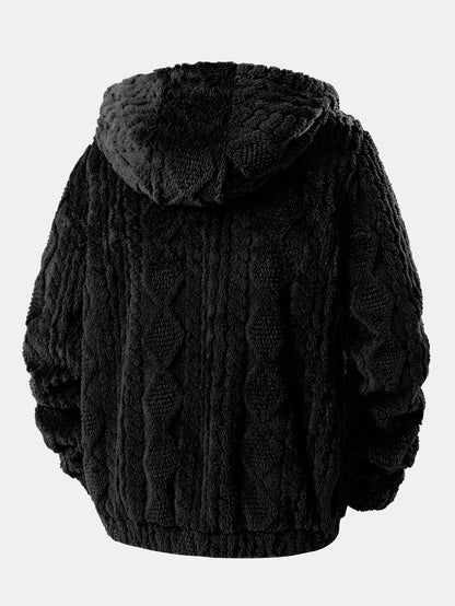 Jacquard Teddy Hoodie