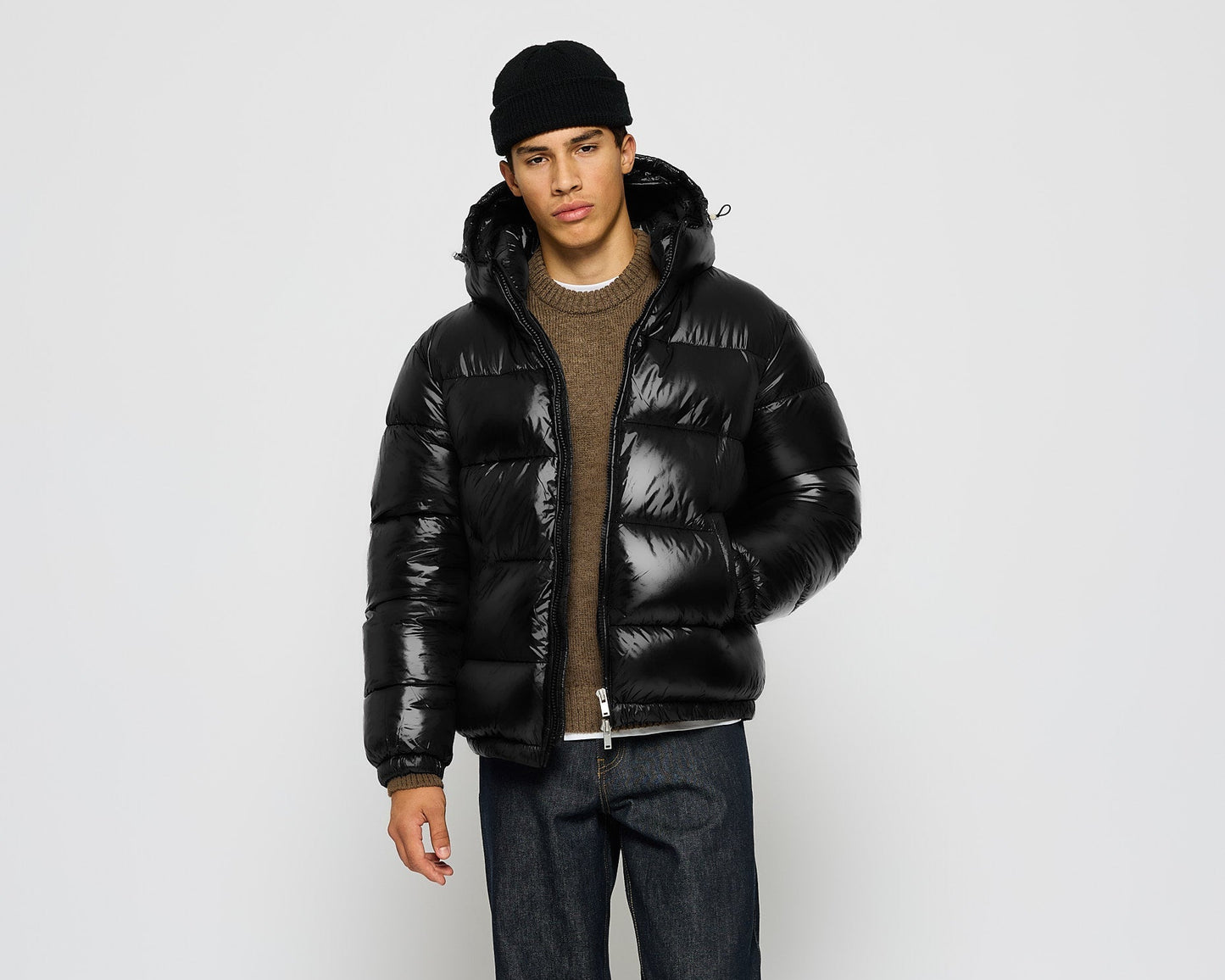 Glossy Puffer Jacket