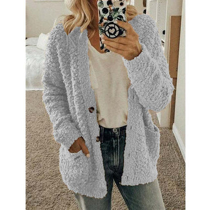 Casual Velvet Short Cardigan Jacket