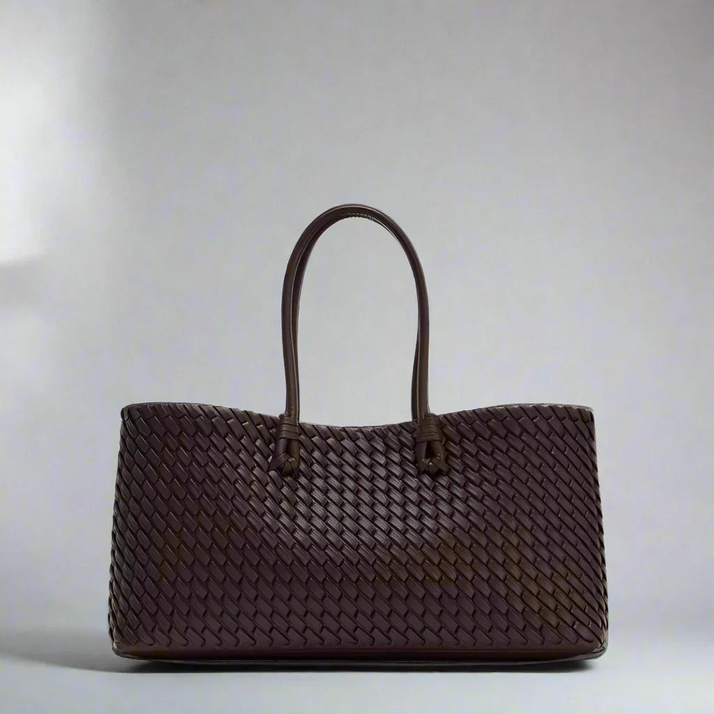 Daria Woven Leather Handbag