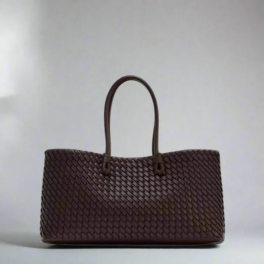 Daria Woven Leather Handbag