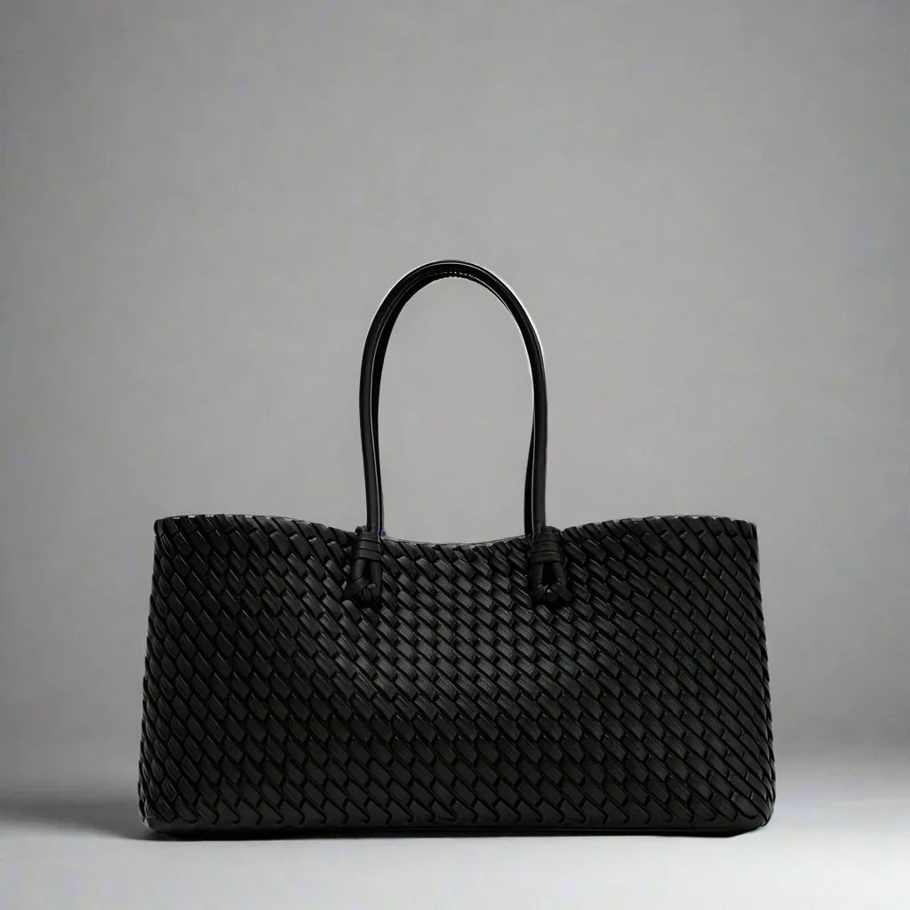 Daria Woven Leather Handbag