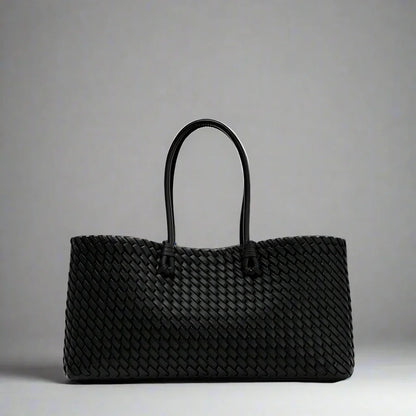 Daria Woven Leather Handbag