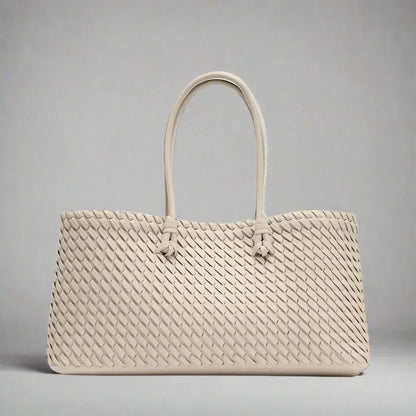 Daria Woven Leather Handbag