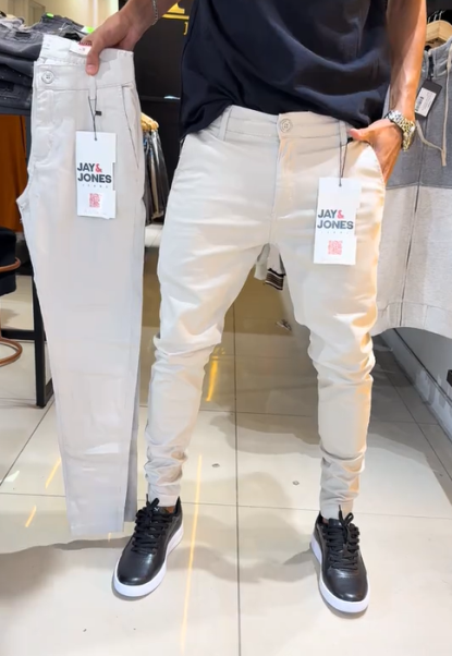 Men’s Slim-Fit Casual Solid Colour Pants