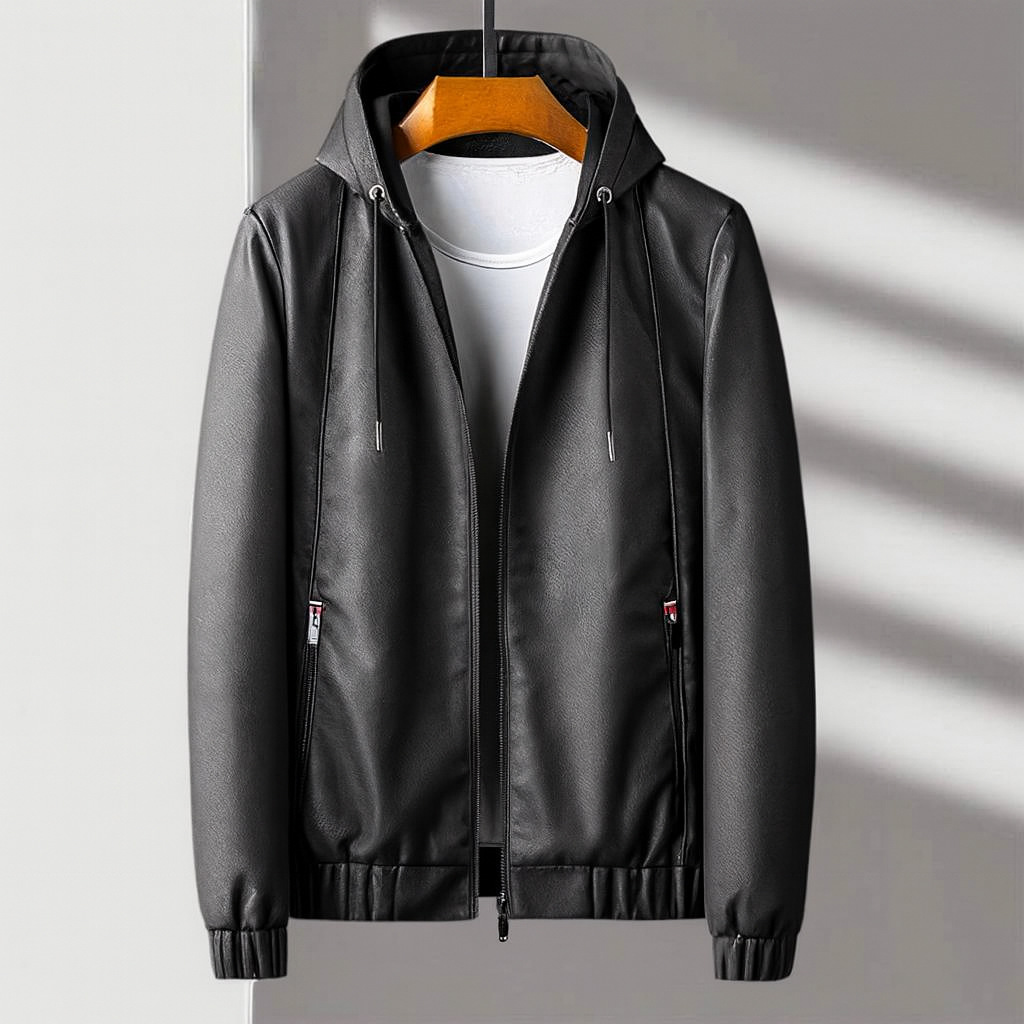 Tom's Hooded Leather Jacket