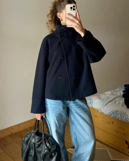 Rosalia Elegant Jacket with Stand Collar