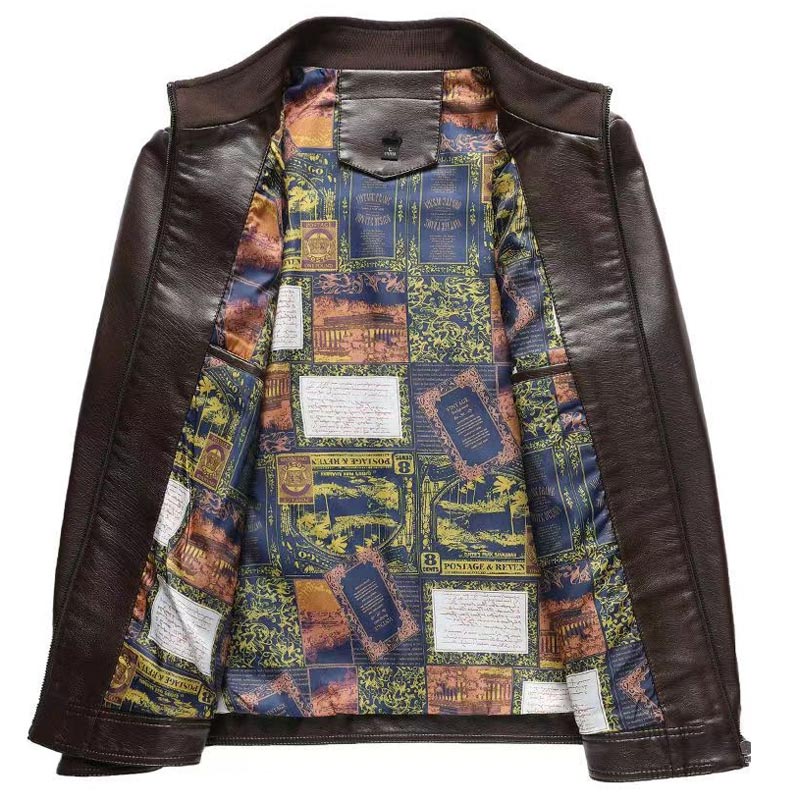 Tom's Faux Fur Lined Warm Leather Jacket