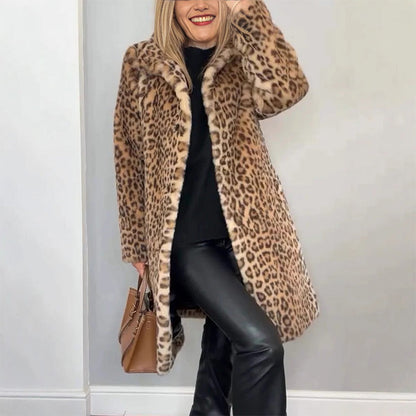 Women's Leopard Print Coat