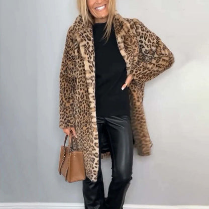 Women's Leopard Print Coat