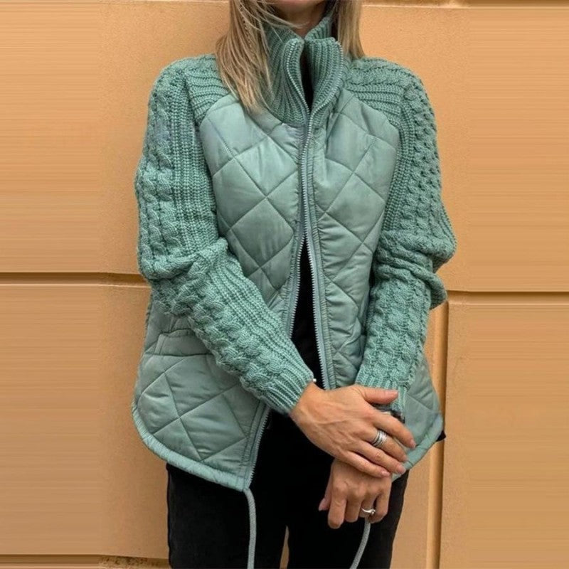 Women's Patchwork Puffy Jacket