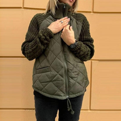 Women's Patchwork Puffy Jacket