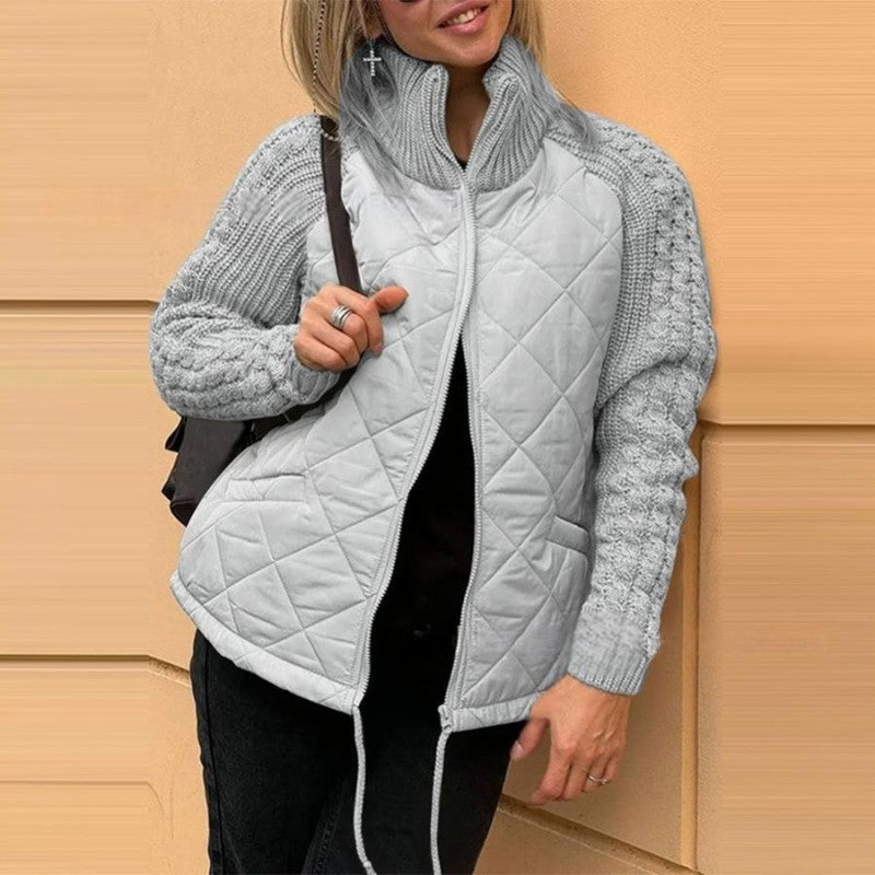Women's Patchwork Puffy Jacket