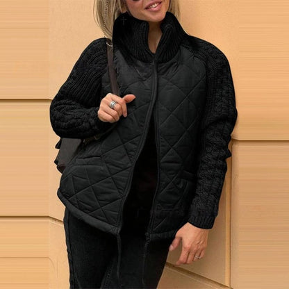 Women's Patchwork Puffy Jacket
