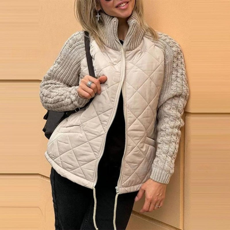 Women's Patchwork Puffy Jacket